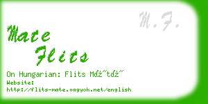 mate flits business card